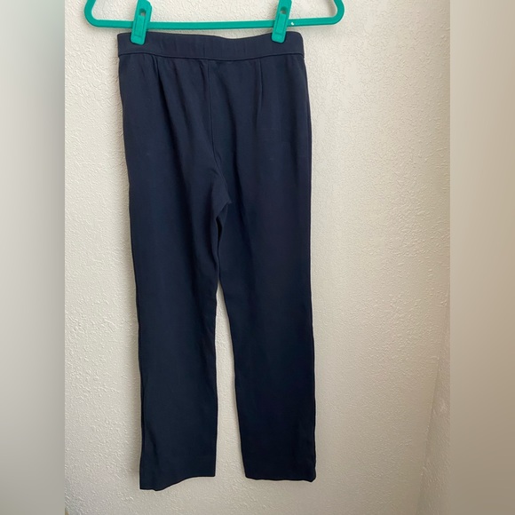 NWOT Lafayette 148 NY Dark Navy Elastic Waist Pull On Viscose Stretch Pants Sz S - Picture 15 of 16